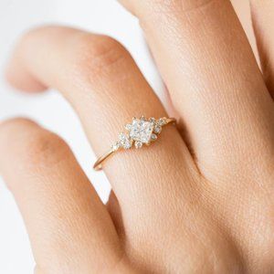 Stunning Anthropologie 14k Gold Fill Ring